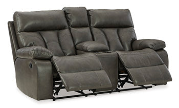 Willamen Reclining Loveseat with Console