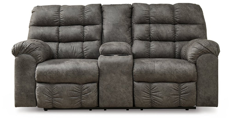 Derwin Reclining Loveseat with Console image