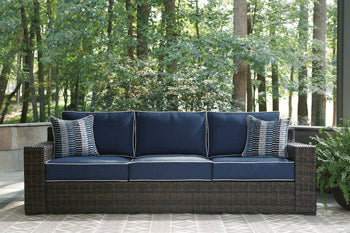 Grasson Lane Outdoor Sofa and Loveseat with Lounge Chairs and End Table