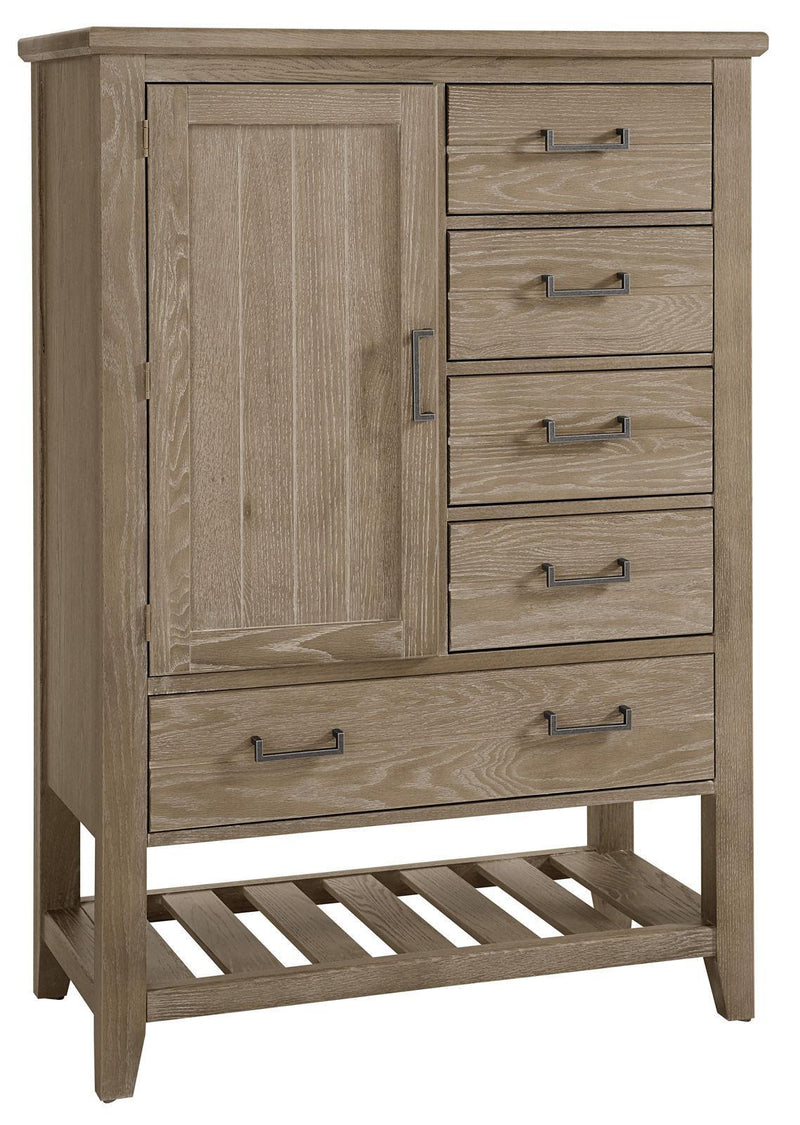 Vaughan-Bassett Passageways Deep Sand Door Chest in Medium Brown image